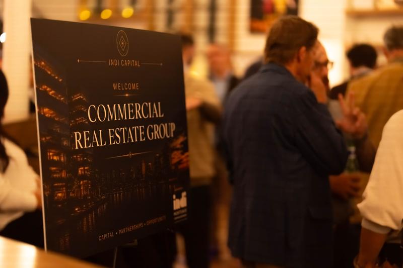 The welcome sign at the door of the September 2026 evening in Halifax, presented by Indi Capital
